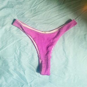 Textured thing bikini bottom